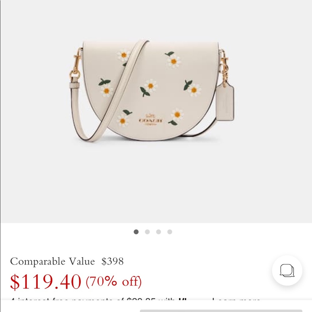 COACH Ellen Crossbody With Daisy Embroidery
